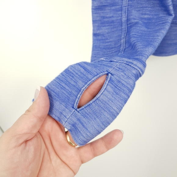 The North Face Kirata Full Zip Hoodie Jacket Blue Thumbholes Women's Small - Picture 7 of 10